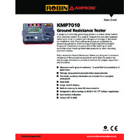 Robin Amprobe KMP7010 Earth Resistance Tester - Datasheet