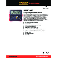 Robin Amprobe KMP7030 Earth Loop Impedance Tester - Datasheet