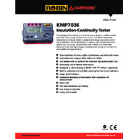 Robin Amprobe KMP7036 Insulation Tester - Datasheet