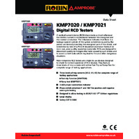Robin Amprobe KMP7020 RCD Tester - Datasheet