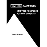 Robin Amprobe KMP7021 RCD Tester - User Manual
