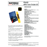 Martindale FD650 Digital Fuse Finder Kit - Datasheet