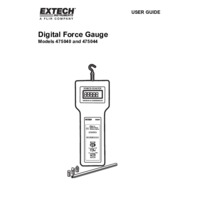 Extech 475044 High Capacity Force Gauge - User Manual