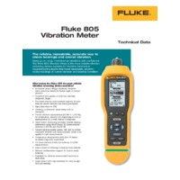 Fluke 805 Vibration Meter - Datasheet