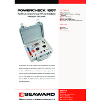 Seaward Powercheck 1557 - Datasheet
