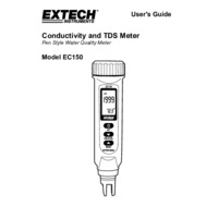 Extech EC150 Conductivity, TDS & Temperature Meter - User Manual