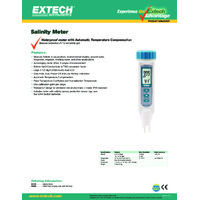 Extech EC170 Salinity & Temperature Meter - Datasheet