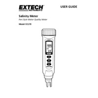 Extech EC170 Salinity & Temperature Meter - User Manual