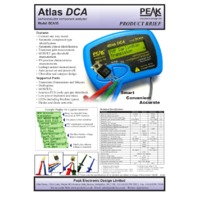 Peak Atlas DCA55 Semiconductor Analyser - Datasheet
