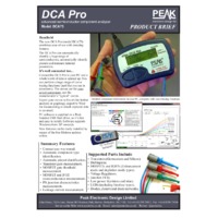 Atlas DCA75 Pro Component Analyser - Datasheet
