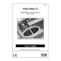 Peak Electronics Atlas UTP05 IT Network Cable Analyser - User Guide