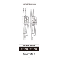 Kewtech KT1790 Voltage Tester - User Manual