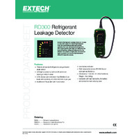 Extech RD300 Refrigerant Leak Detector - Datasheet