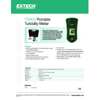 Extech TB400 Portable Turbidity Meter - Datasheet
