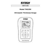 Extech TKG150 Ultrasonic Thickness Gauge - User Manual