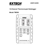 Extech TM500 12 Channel Datalogging Thermometer - User Manual