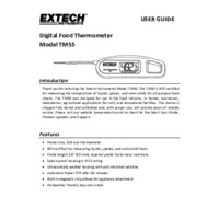 Extech TM55 Pocket Fold-Up Thermometer - User Manual