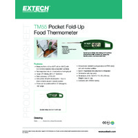 Extech TM55 Pocket Fold-Up Thermometer - Datasheet