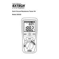 Extech 382252 Earth Ground Resistance Tester - User Manual