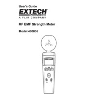 Extech 480836 RF EMF Strength Meter - User Manual