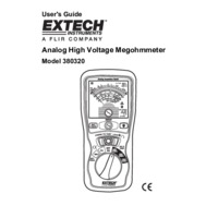 Extech 380320 Analogue Insulation Tester - User Manual
