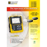 Chauvin Arnoux CA8331 Qualitstar + Power Analyser - Datasheet