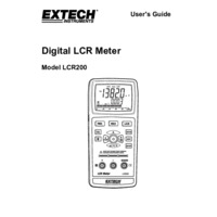 Extech LCR200 Passive Component LCR Meter - User Manual