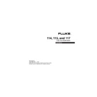 Fluke 114, 115 and 117 Digital Multimeters - User Manual