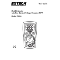 Extech EX330 Compact Digital Multimeter - User Manual