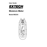 Extech MO230 Pocket Moisture Meter - User Manual