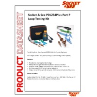 Socket & See PDL 243 PLUS Part P Multifunction Loop Testing Kit - Datasheet