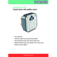 Kewtech KEWCHECK103 Steckdosenprüfer 