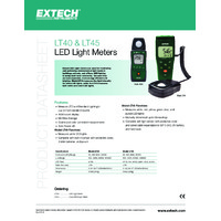 Extech LT40 LED Light Meter - Datasheet