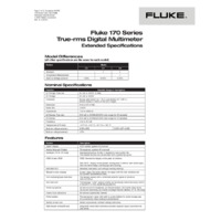 Fluke 179 Digital Multimeter - Datasheet