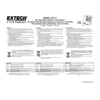 Extech 401014 Thermometer - User Manual