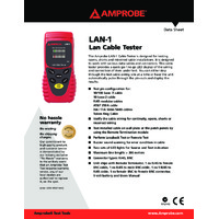 Amprobe LAN1 LAN Cable Tester - Datasheet