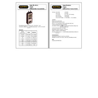 Martindale PM85 Differential Manometer - Datasheet