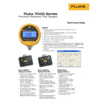 Fluke 700G Pressure Calibrator Range - Datasheet