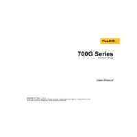 Fluke 700G Pressure Calibrator Range - User Manual