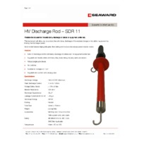 Seaward SDR11 HV Discharge Rod - Datasheet