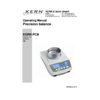 Kern PCB Series Balance - Operating Instructions