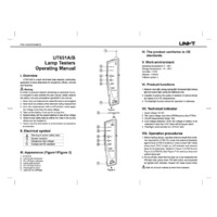 UNI-T UT651B Lamp Tester - User Manual
