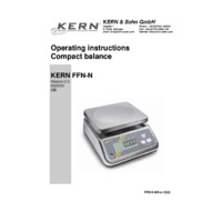 Kern FFN Stainless Steel Scales - Operating Instructions