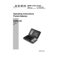 Kern CM Pocket Balance - Operating Instructions