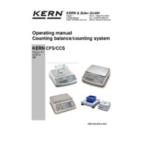 Kern CFS Counting Scales - Operating Instructions