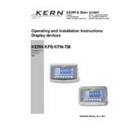 Kern UFN Stainless Steel Mobile Pallet Scales - Operating & Installation Instructions