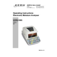 Kern DBS 60-3 Moisture Analyser - Operating Instructions