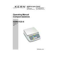 Kern FCE-N Portable Bench Scales - Operating Instructions