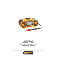 Martindale ET4000 Multifunction Tester - User Manual