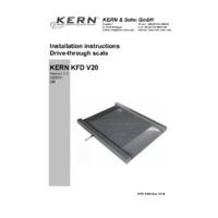 Kern NFB Industrial Drive-Through Scales - Operating & Installation Instructions
